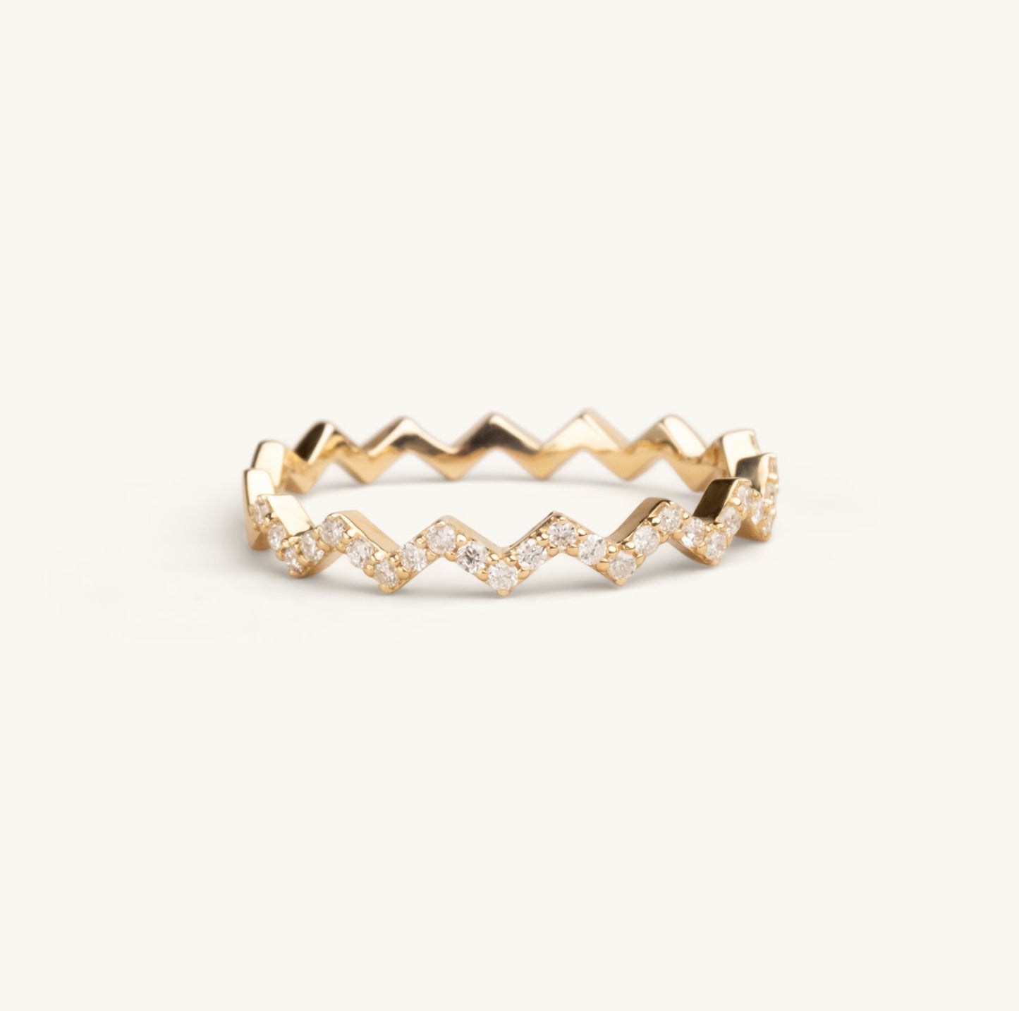 14KT Yellow Gold Zig Zag Band