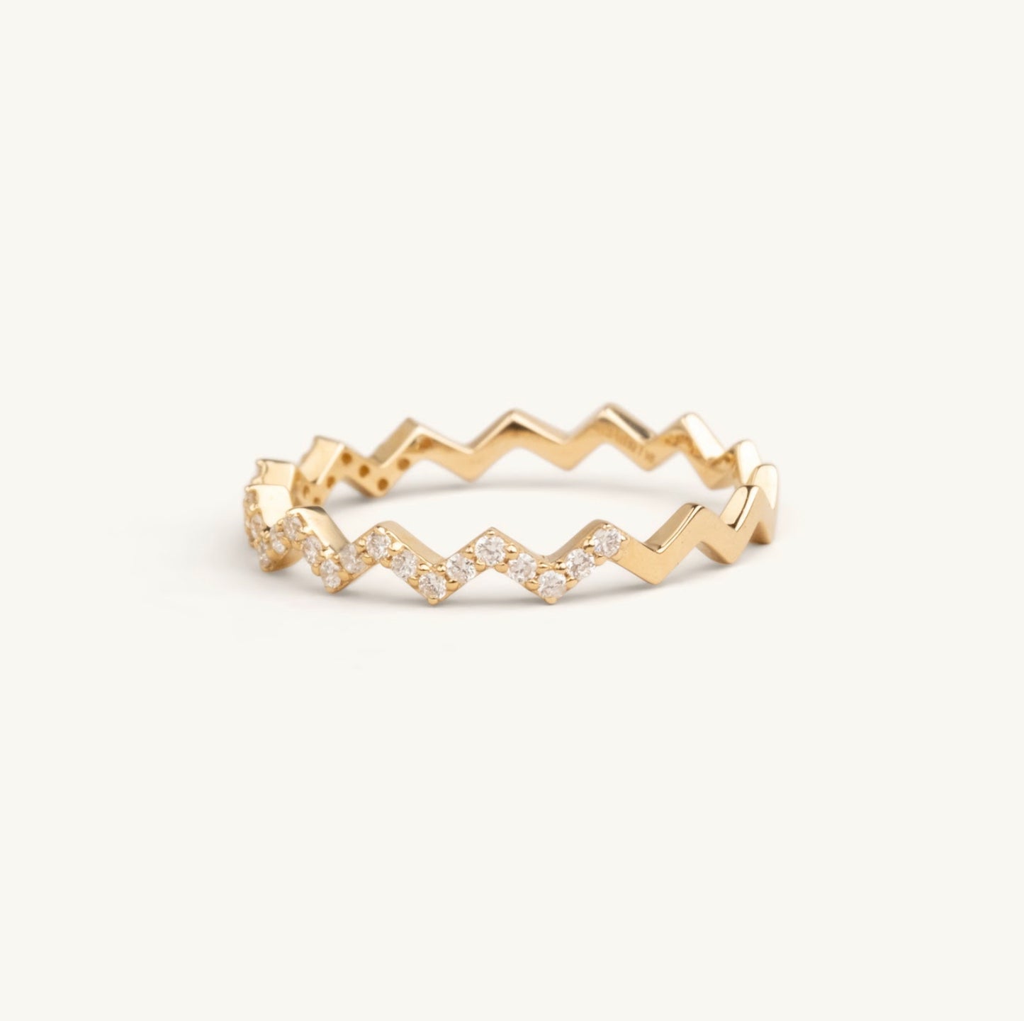 14KT Yellow Gold Zig Zag Band