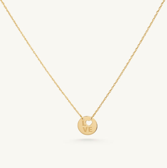 14KT Yellow Gold Spread The Love Necklace