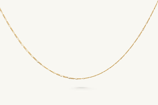 14KT Yellow Gold Figaro Chain - 16"