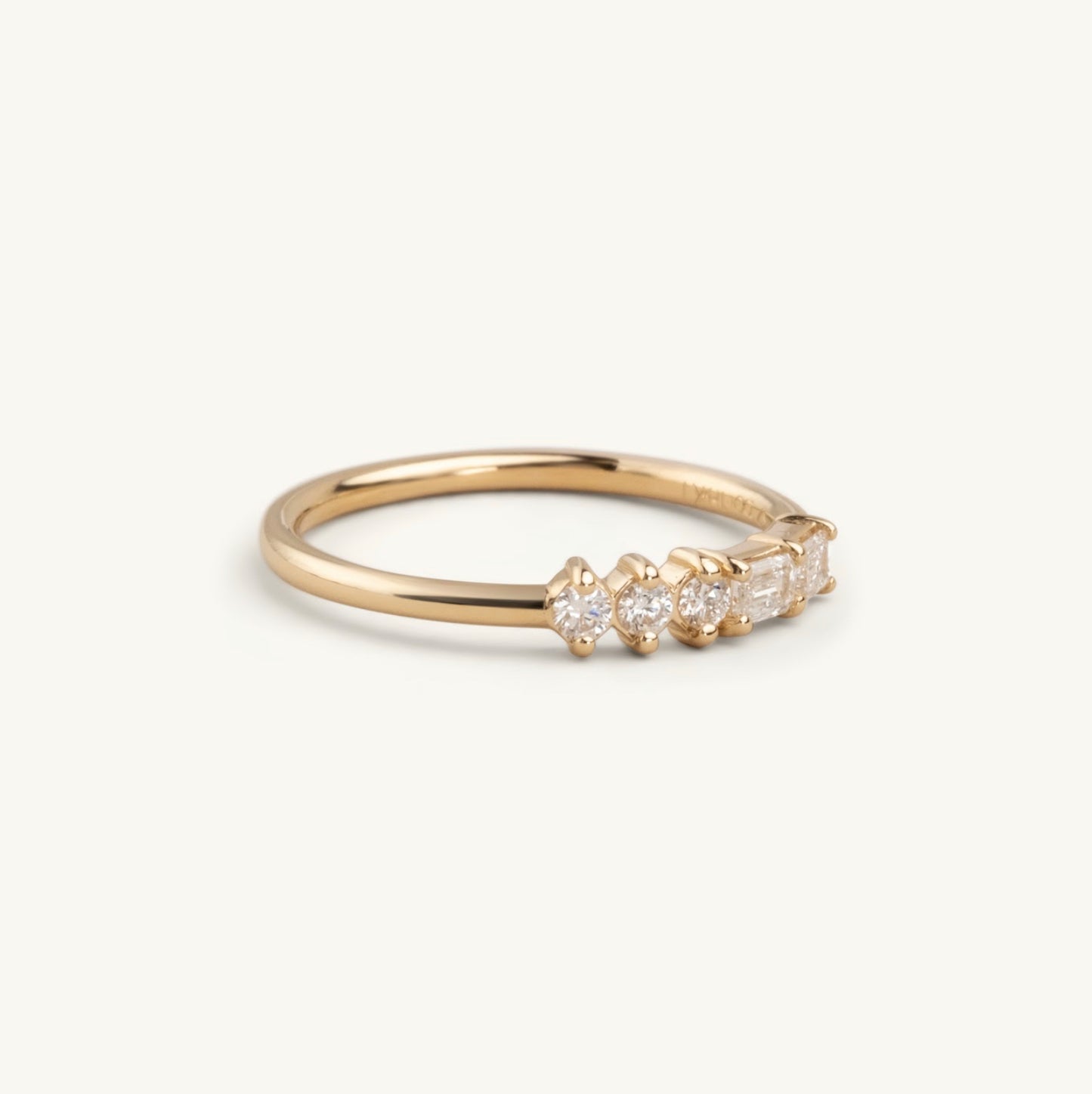 14KT Yellow Gold, White Gold, Rose Gold Multi-Shaped Diamond Ring