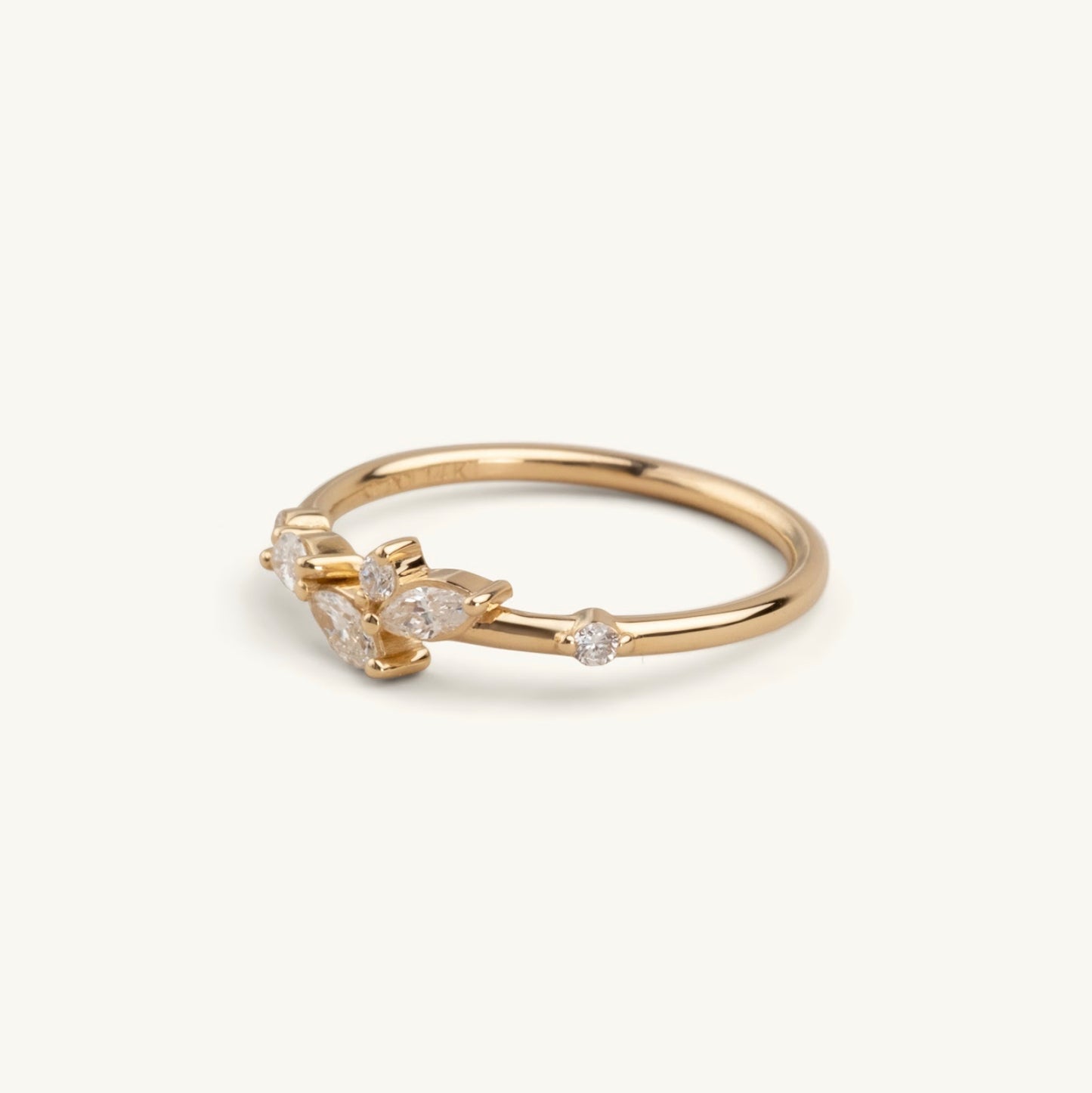 14KT Yellow Gold, White Gold, Rose Gold Multi Shaped Diamond Band