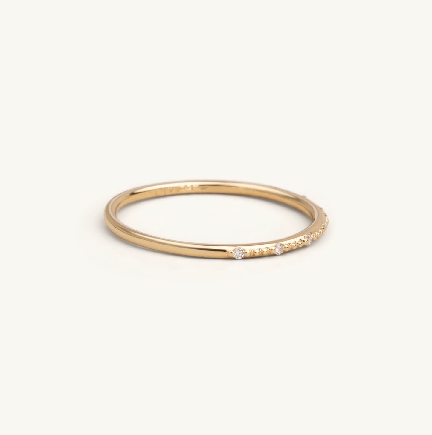 14KT Yellow, White or Rose Gold Spaced Out Lab Diamond Ring