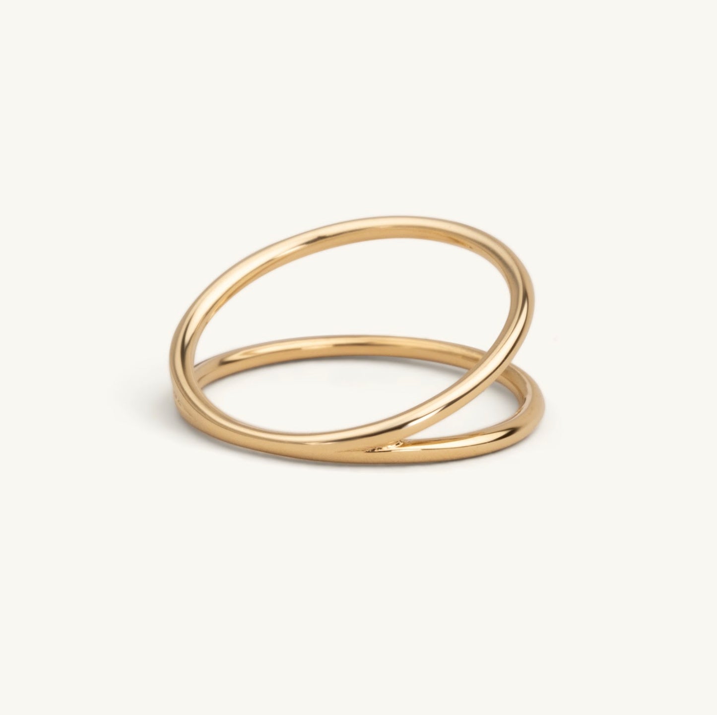 14KT Yellow Double Row Wire Ring