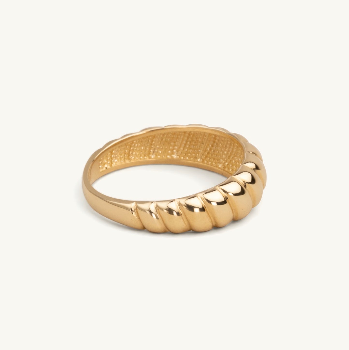 14KT Yellow Gold Croissant Ring