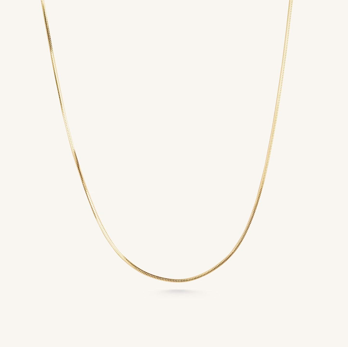 14KT Yellow Gold , White Gold 1MM Snake Chain