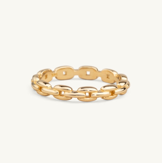 14KT Yellow Chain Link Band