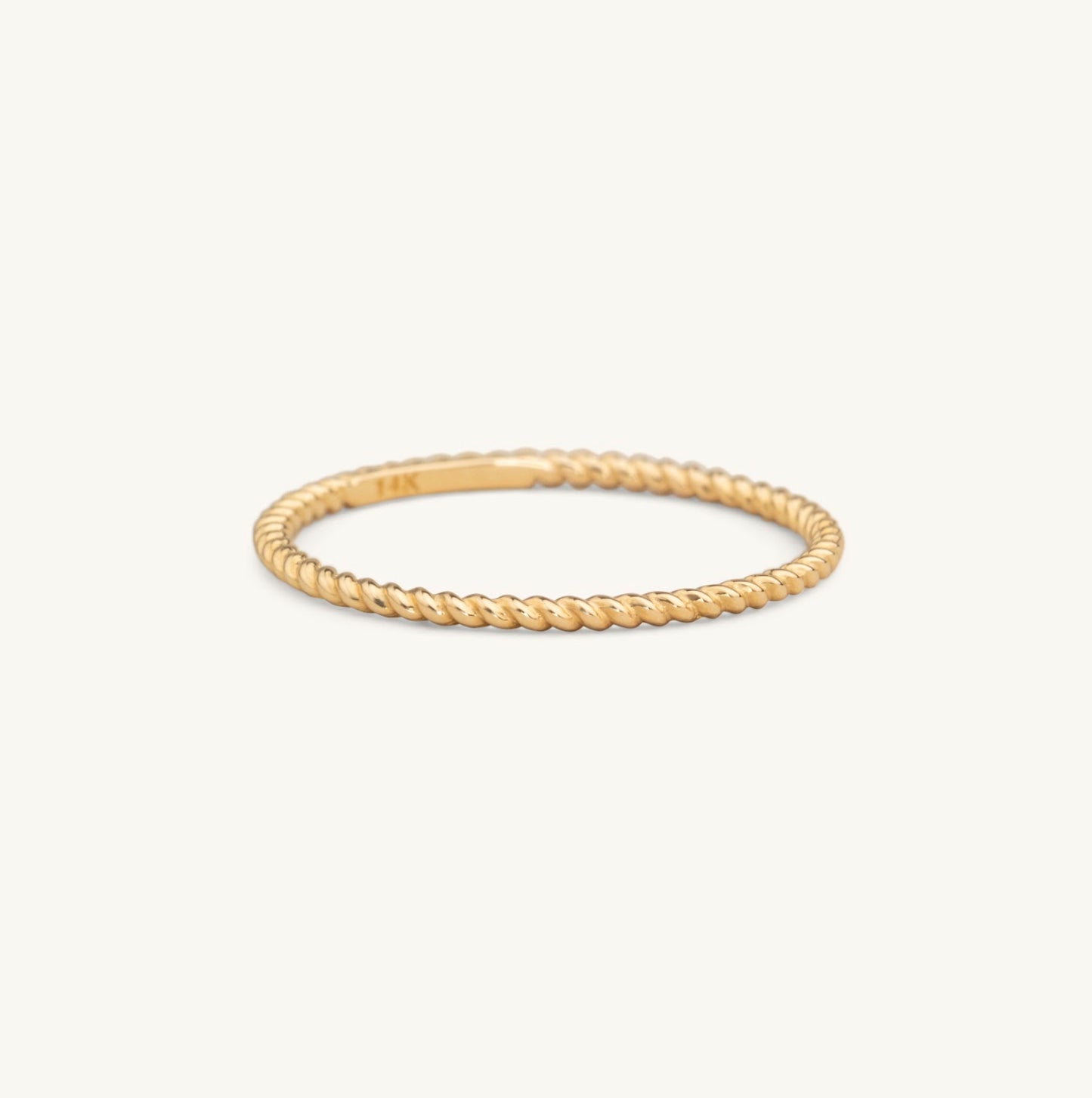 14KT Yellow Gold Small Braided Ring