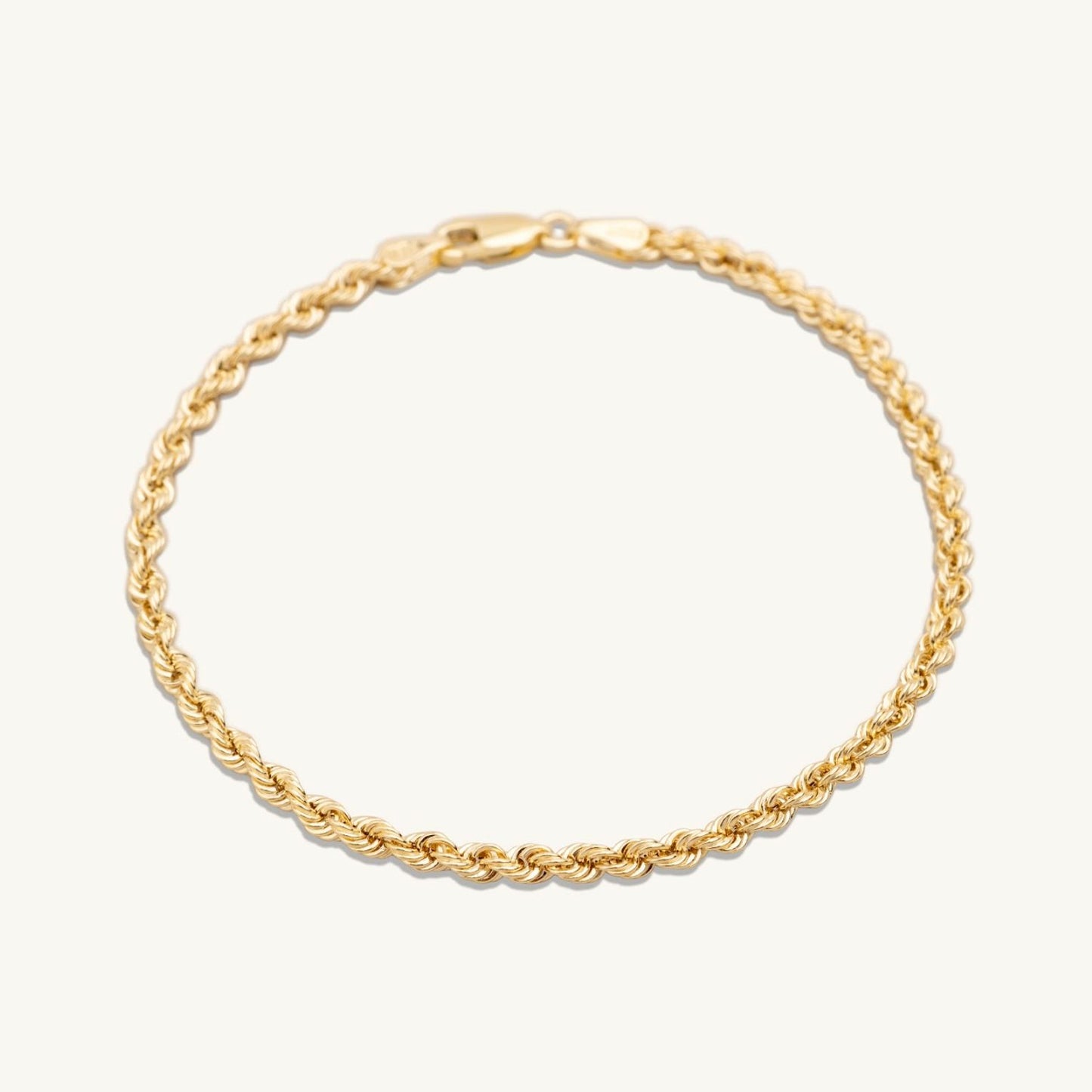 14KT Yellow Gold Rope Chain Bracelet