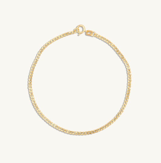 14KT Yellow Gold Curb Chain Bracelet