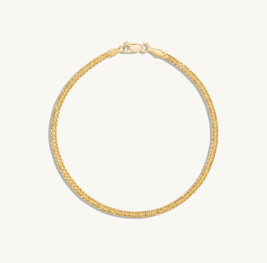 14KT Yellow Gold Box Chain Bracelet