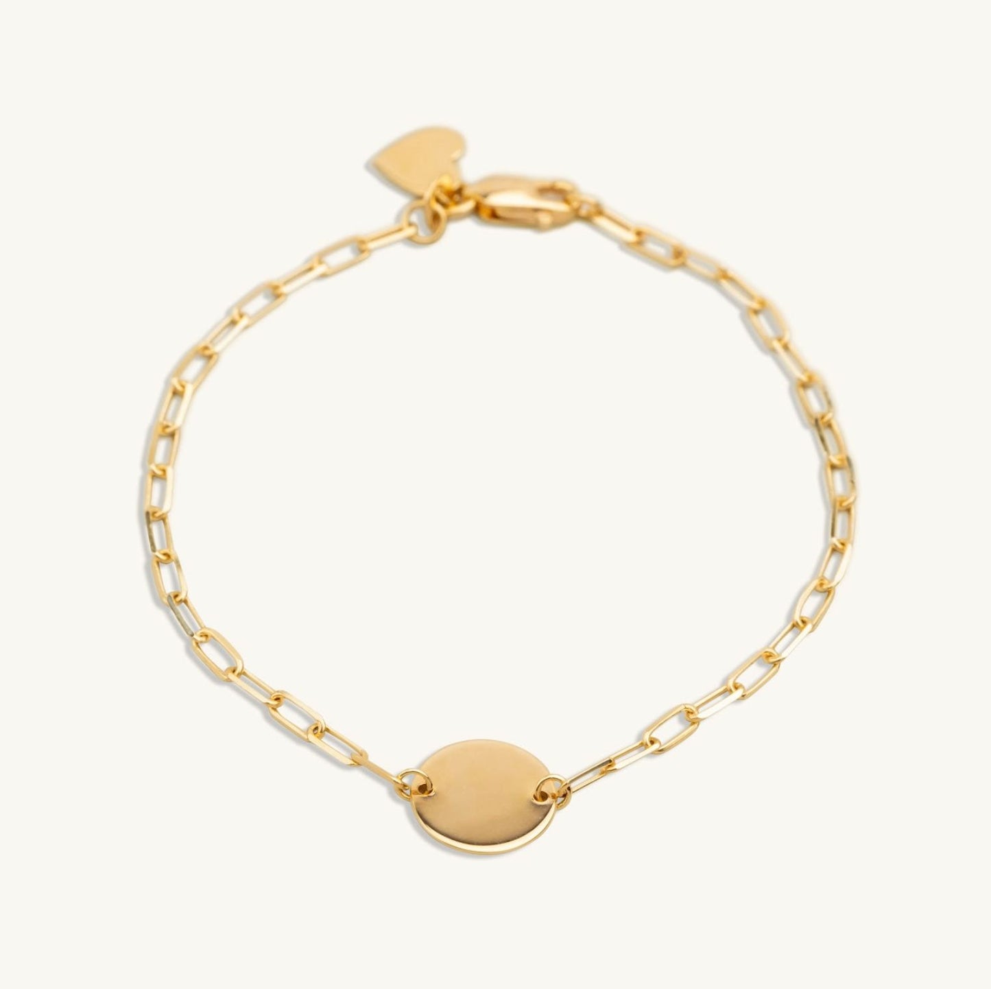 14KT Yellow Gold Engravable Mommy Loves You Bracelet