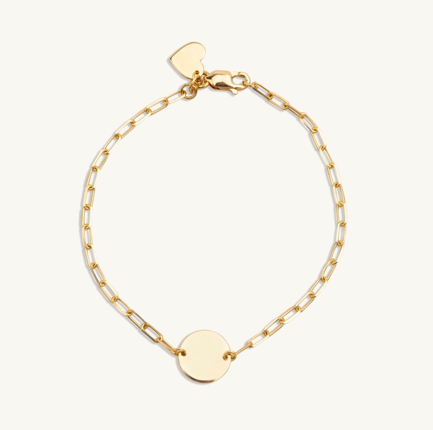 14KT Yellow Gold Engravable Mommy Loves You Bracelet